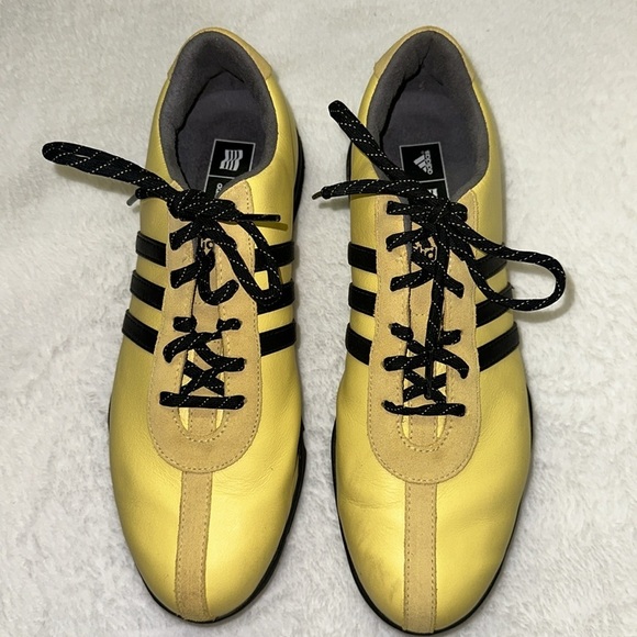 Adidas Yellow/Black Z-Traction Isabelle Golf Shoe/Cleat Preowned Size 9 - Picture 10 of 10